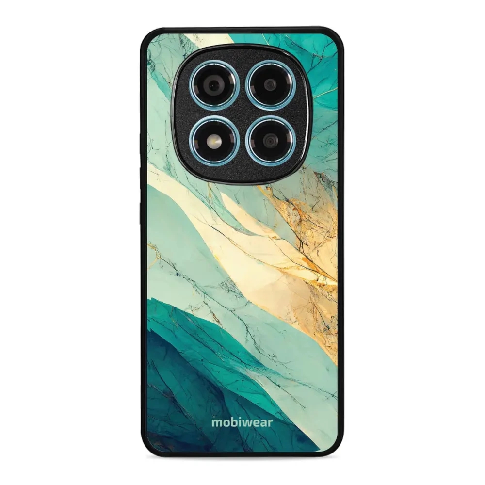 Etui ochronne do Xiaomi Redmi Note 14 Pro 4G, Mobiwear Glossy Case, turkusowy marmur