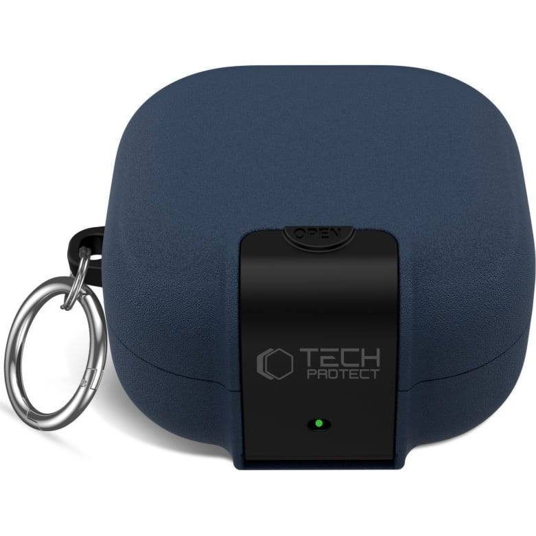 OUTLET: Etui Tech-Protect Slim Hook do Galaxy Buds 4 / 4 Pro, granatowe