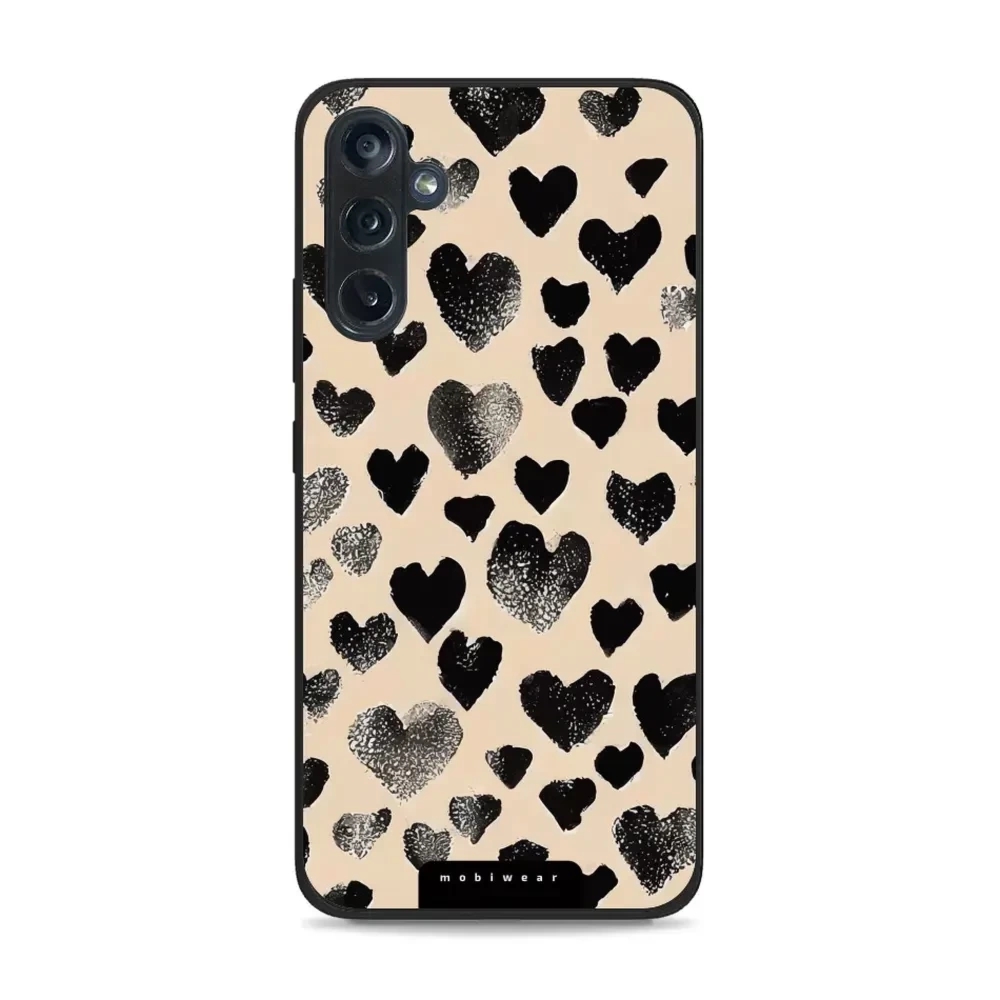 Etui ochronne do Galaxy M34 5G, Mobiwear Glossy Case, beżowa miłość