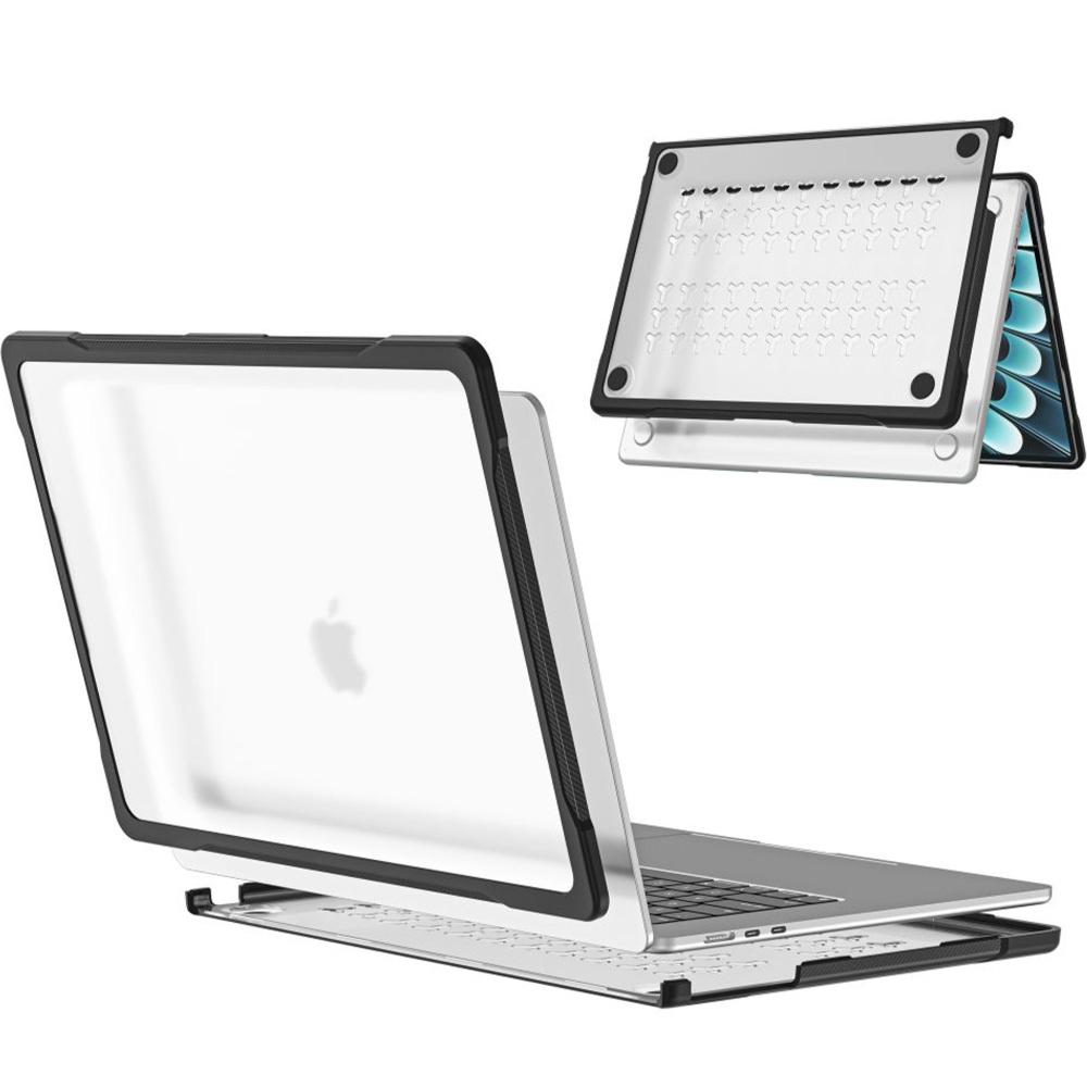 Etui Tech-Protect Velar do MacBook Air 13.6″ M5 / M4 / M3 / M2, przezroczysto-matowe