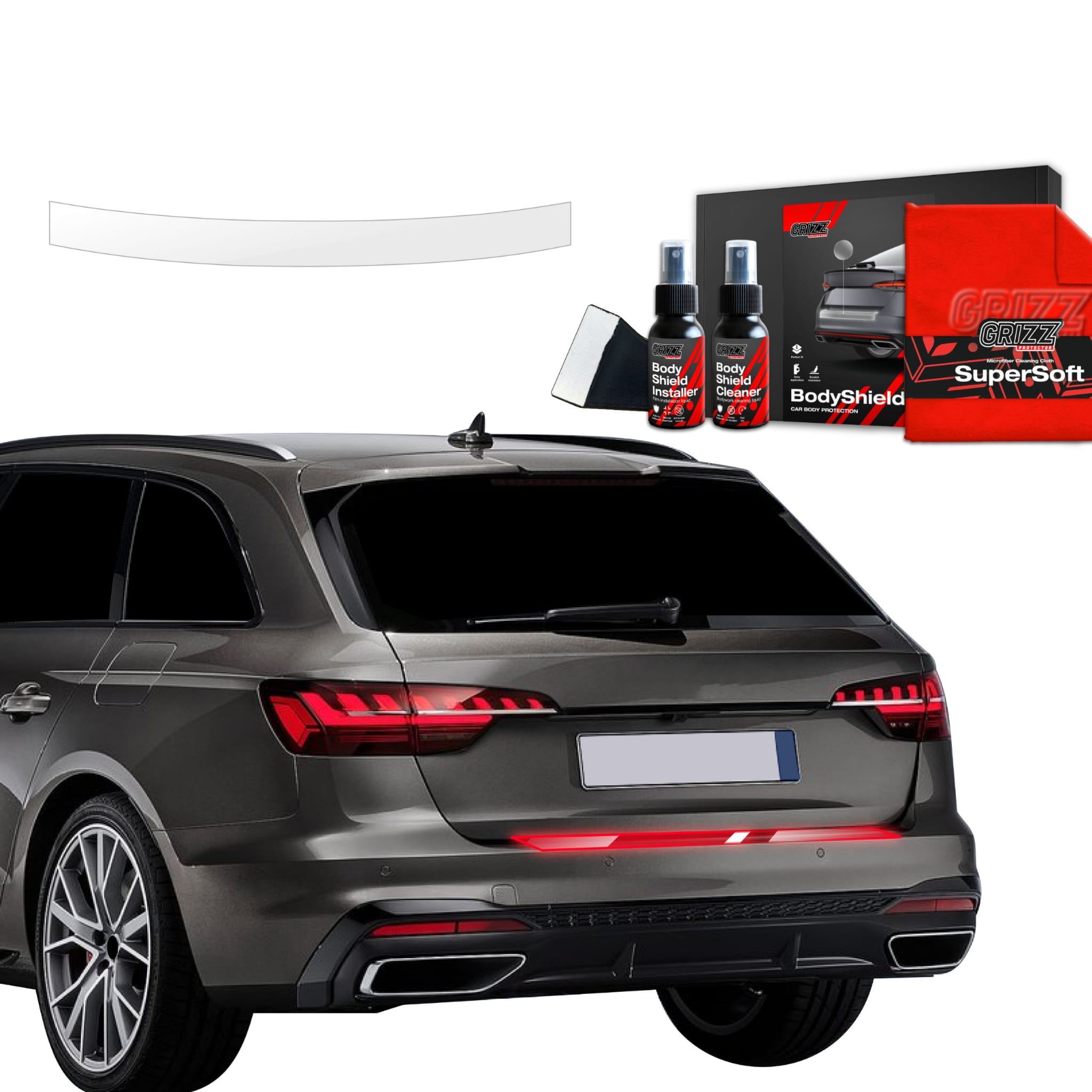 Folia ochronna na próg bagażnika Grizz Protector do Audi A4 Avant (2019-2024)