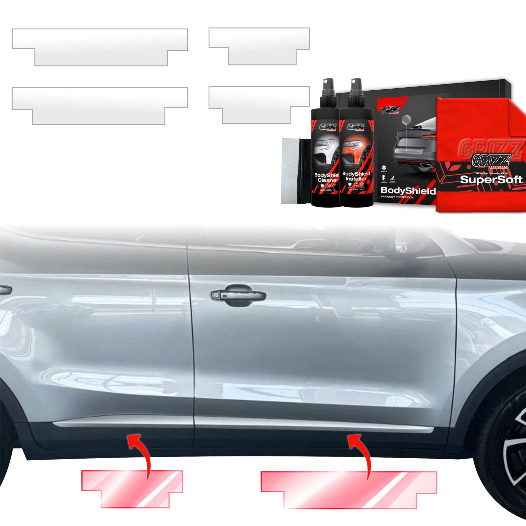 4w1 Folia ochronna na progi Grizz Protector do MG ZS Classic (2019-2025)