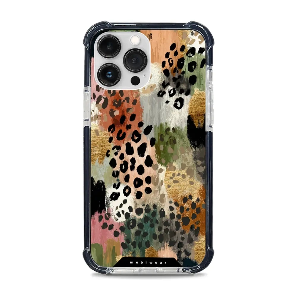 Etui ochronne do iPhone 13 Pro Max do MagSafe, Mobiwear Elite Bumper, malownicze cętki