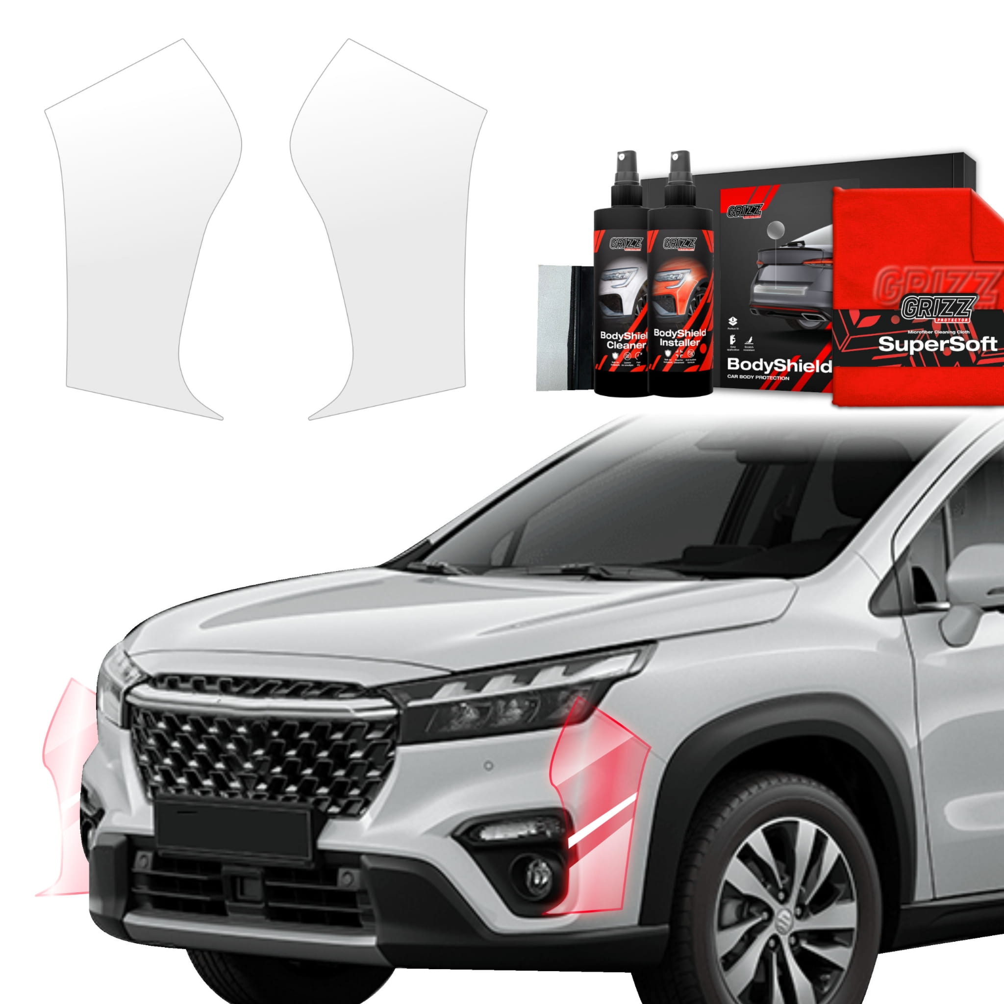 2w1 Folia ochronna Grizz Protector na zderzak do Suzuki S-Cross (2021-2026)
