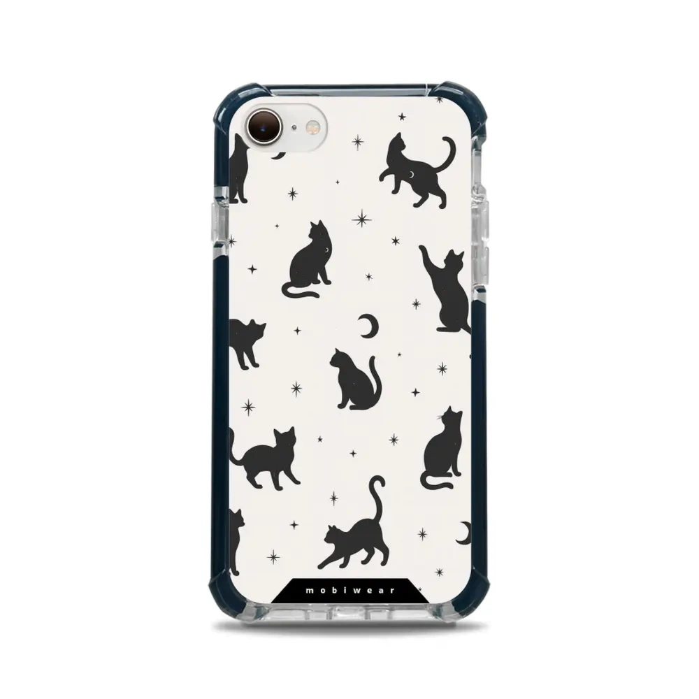 Etui ochronne do iPhone 17 Pro do MagSafe, Mobiwear Elite Bumper, kocia noc
