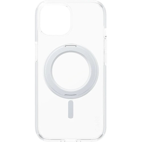 Image of Etui CARE by PanzerGlass Kickstand Case MagSafe do iPhone 15, przezroczyste z srebrnym