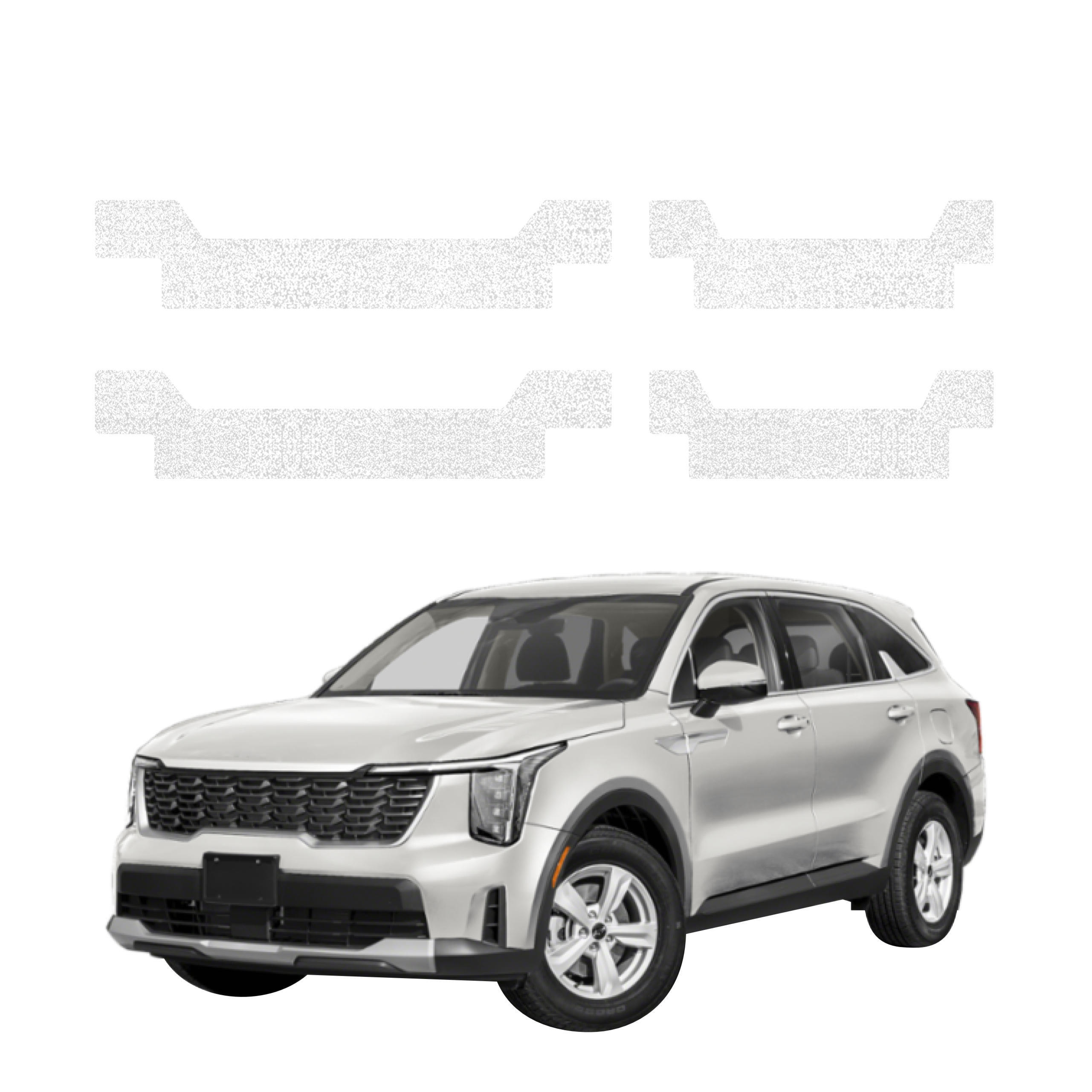 4w1 Biała powłoka techniczna Grizz Protector na progi Kia Sorento (2023-2026)