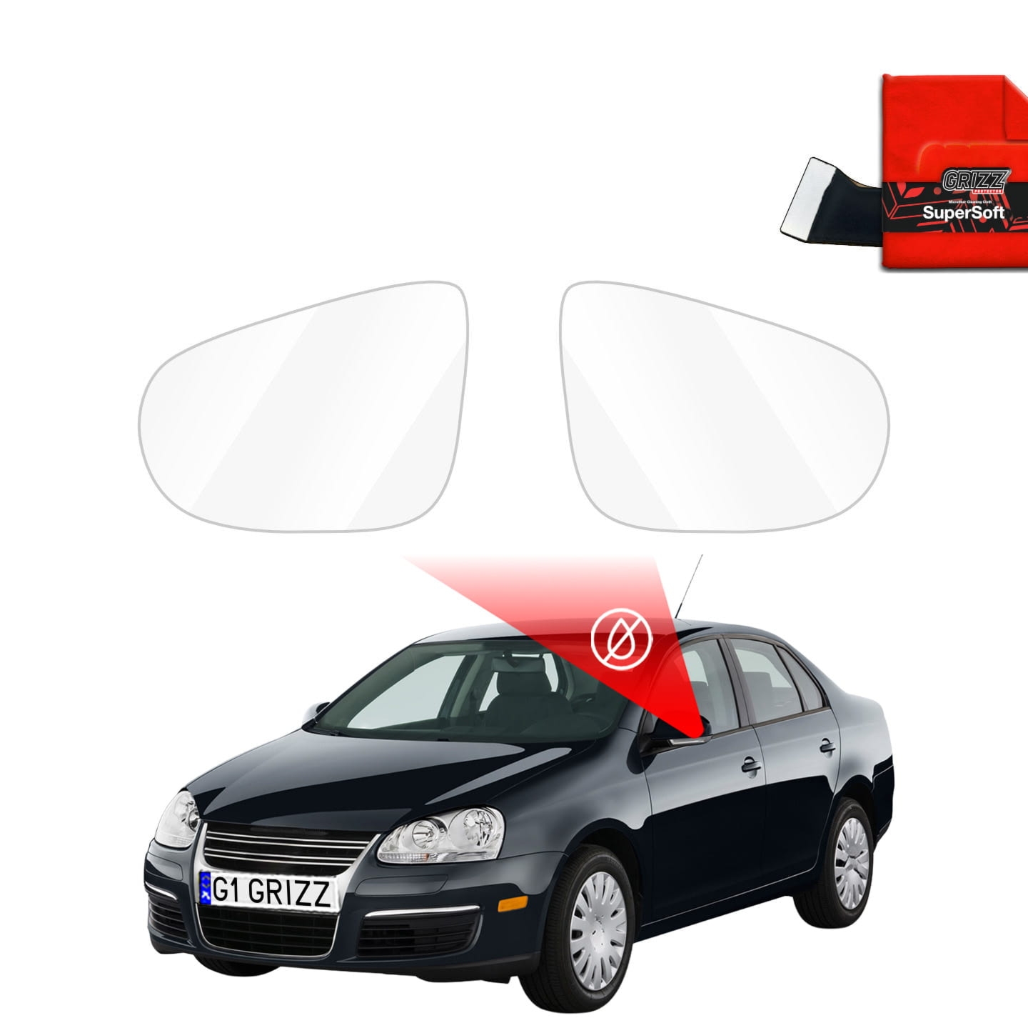 Folia przeciwdeszczowa Grizz Protector na lusterka do Volkswagen Jetta (2010-2018)