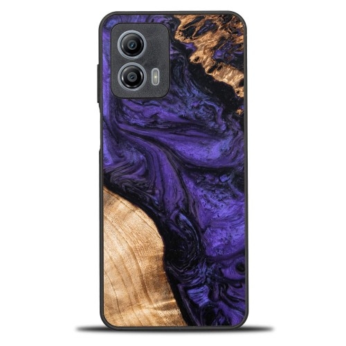 Image of Drewniane etui do Motorola Moto G53 5G, Bewood Unique Violet