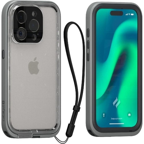 Image of Etui Catalyst Total Protection do iPhone 15 Pro, szary