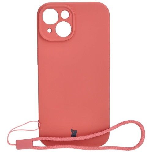 Image of Etui Bizon Case Silicone do iPhone 15, brudny róż