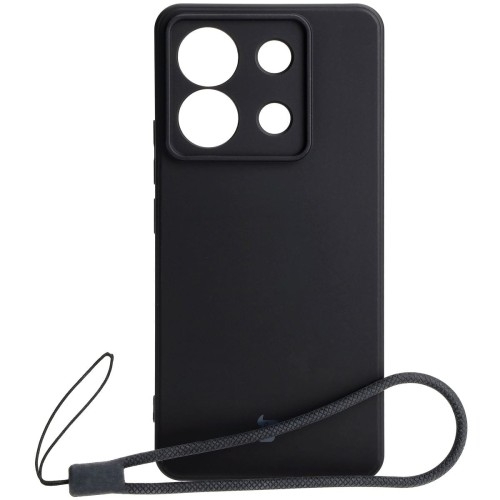 Image of Etui Bizon Case Silicone Sq do Xiaomi Poco X6 / Xiaomi Redmi Note 13 Pro 5G, czarne