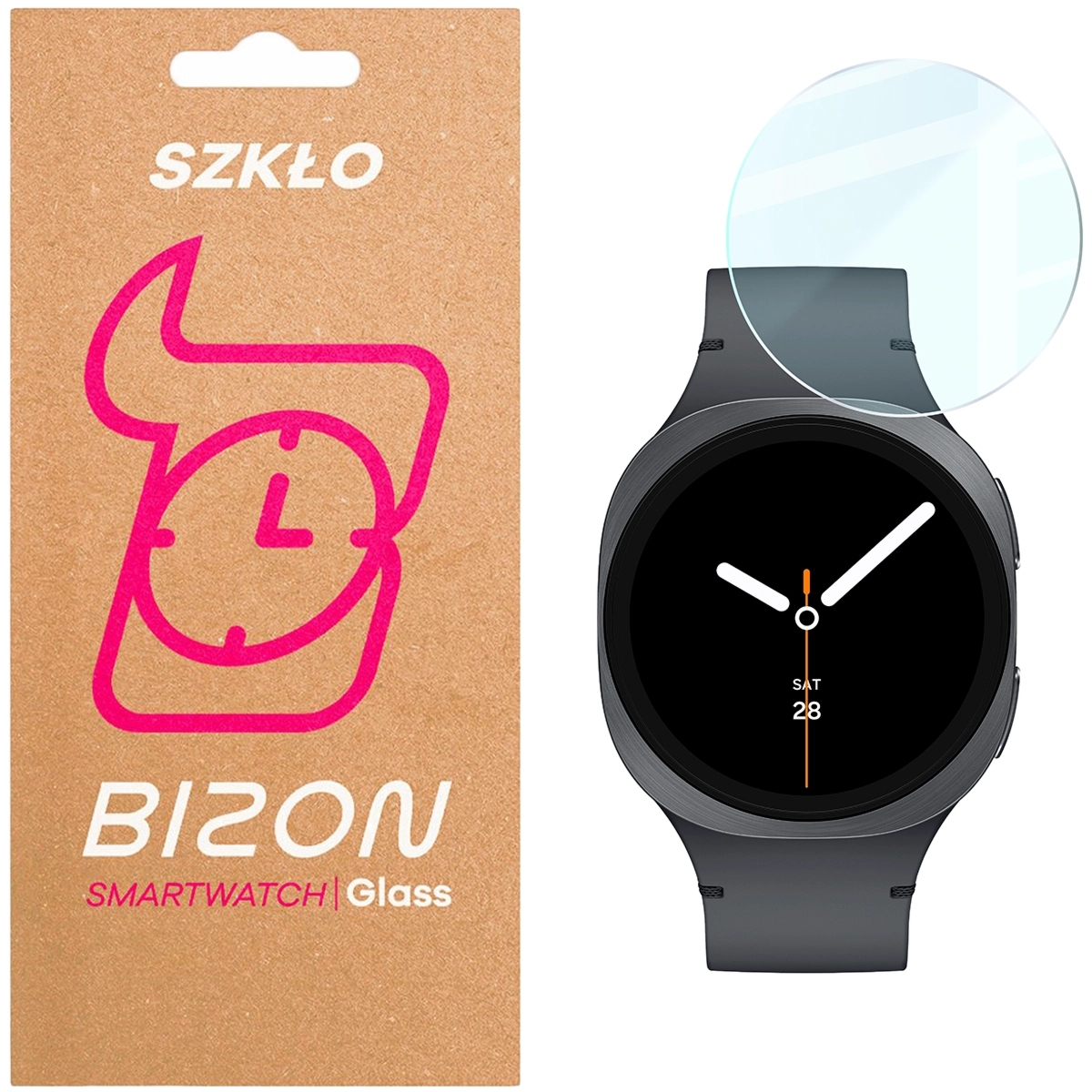 Szkło hartowane na ekran Bizon Glass Watch Clear do Galaxy Watch 8 44 mm