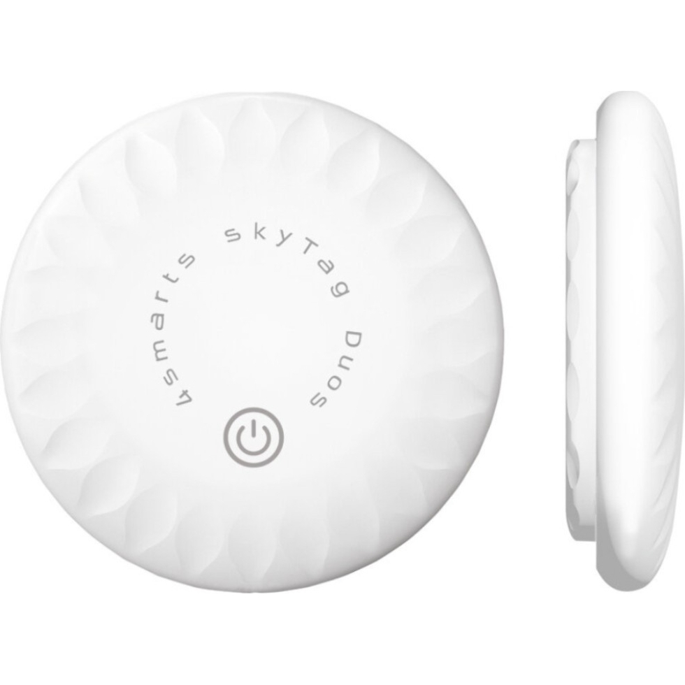 Lokalizator 4smarts SkyTag Duos do Apple Find My / Google Find Hub, zestaw 2 sztuk, biały