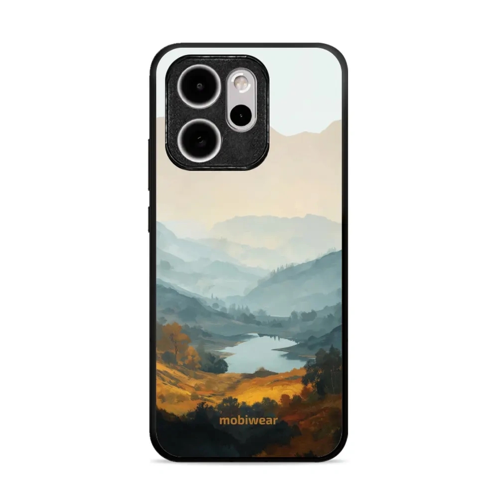 Etui ochronne do OPPO Reno15 Pro, Mobiwear Glossy Case, jezioro w dolinie