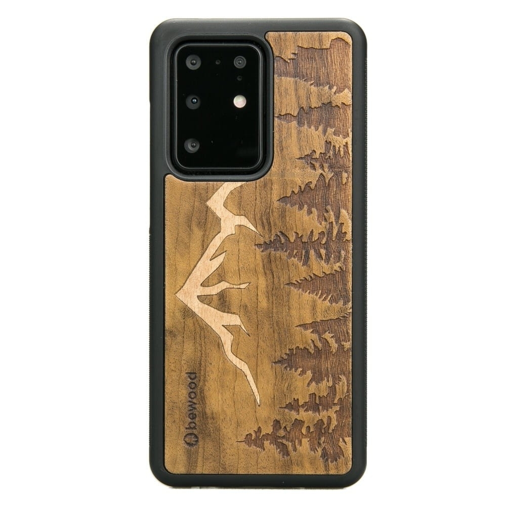 Drewniane etui do Galaxy S20 Ultra, Bewood Góry Imbuia