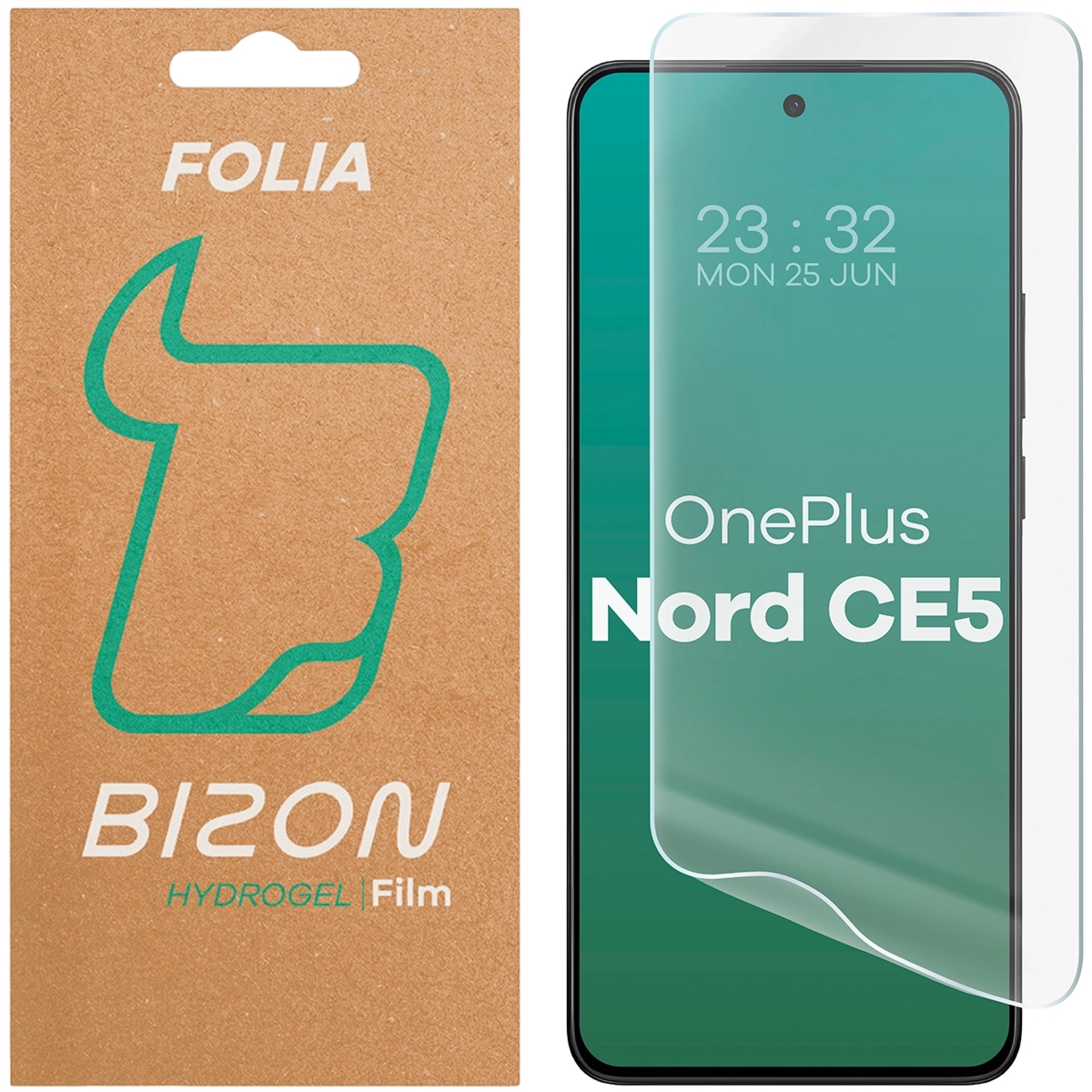 Folia hydrożelowa na ekran Bizon Film Hydrogel Front do OnePlus Nord CE5 5G, 1 sztuka