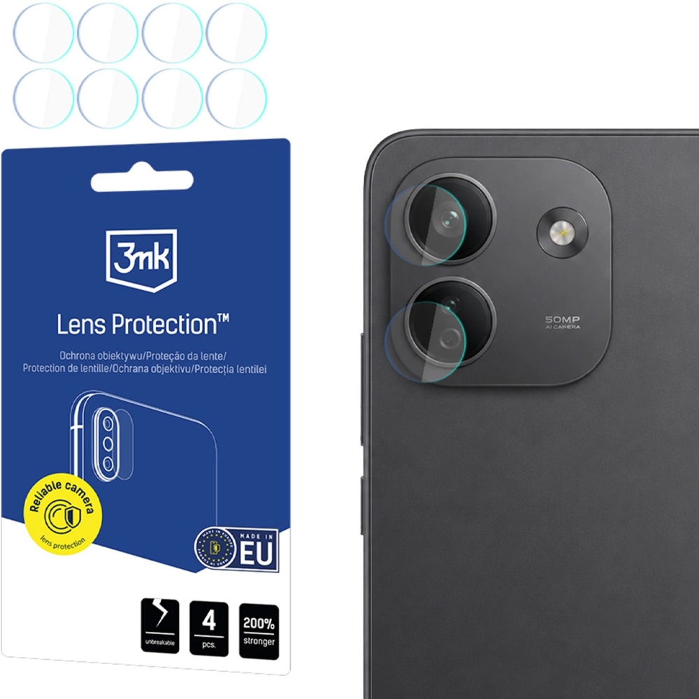 Osłona na aparat 3mk Lens Protection do Xiaomi Redmi Note 17 Pro Max 5G, 4 zestawy