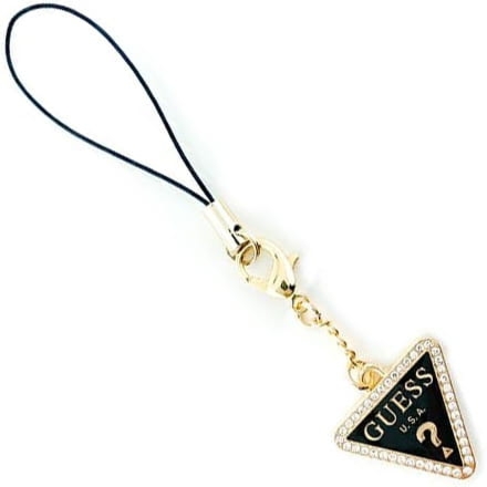 Zawieszka / breloczek Guess GUCPMTDCK Triangle Diamond Charm Rhinestone, złota
