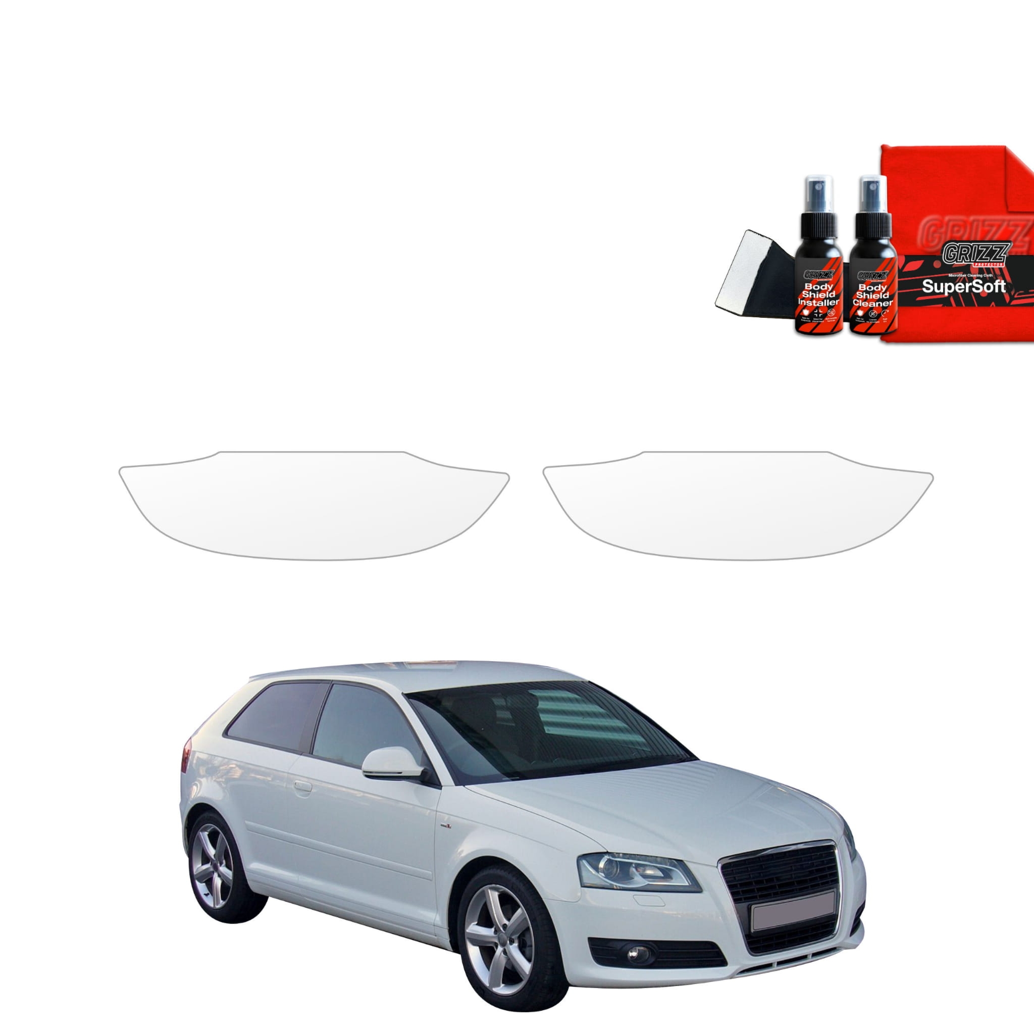 2w1 Folia ochronna pod klamki Grizz Protector do Audi A3 8P Hatchback 3D (2003-2008)