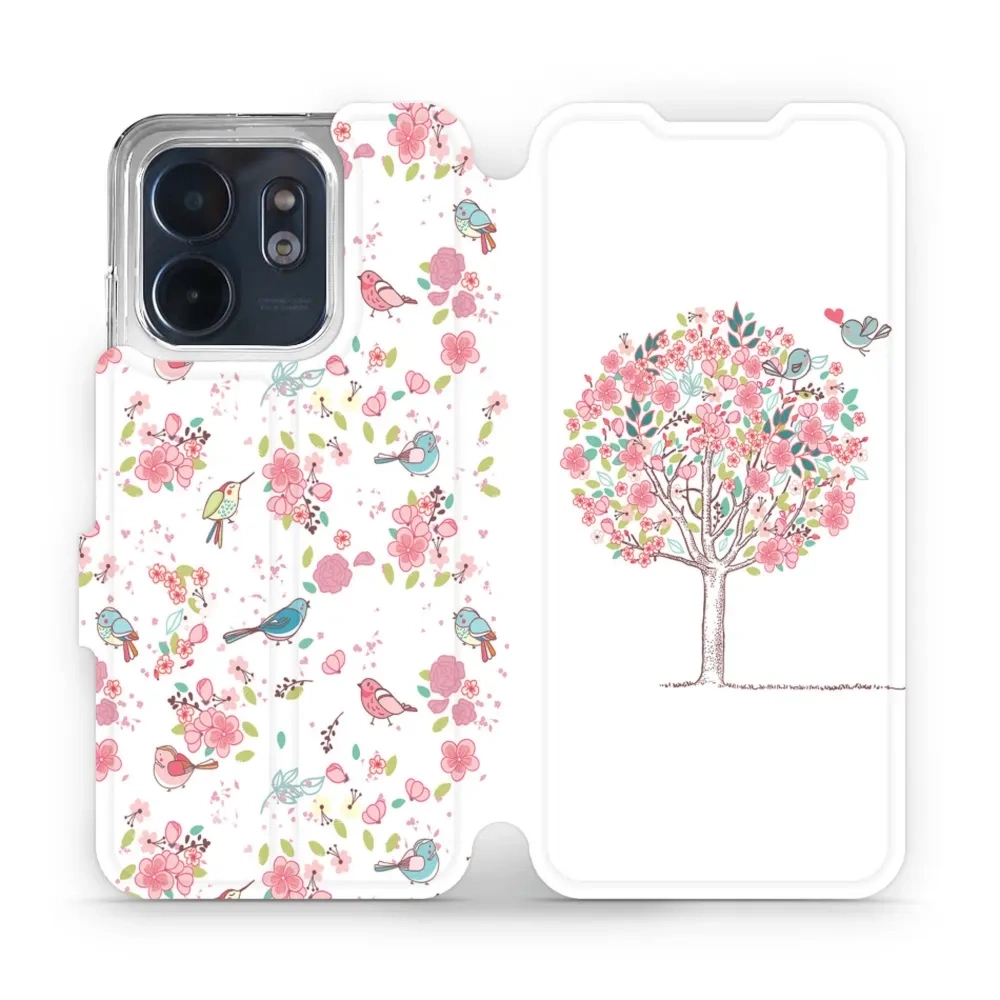 Etui z klapką do Infinix Smart 9, Mobiwear Book, różowy gaj