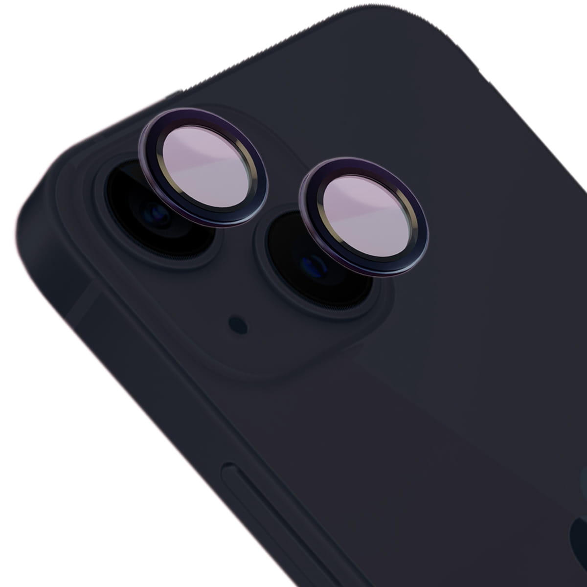 Szkło hartowane na aparat Bizon Glass Snap Lens do iPhone 13/13 Mini, 1 zestaw, czarna ramka