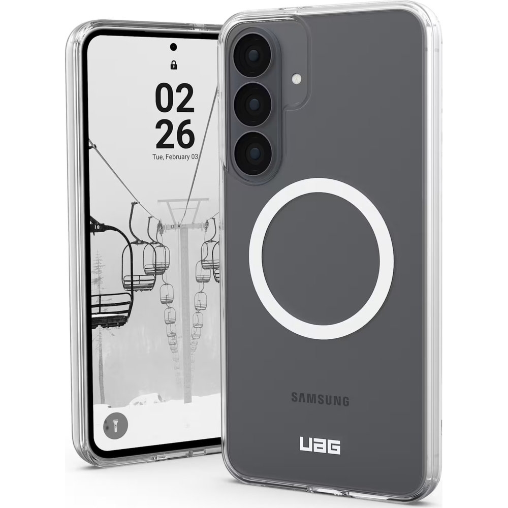 Etui UAG Scout Clear do MagSafe do Galaxy S26 FE, przezroczysto-białe