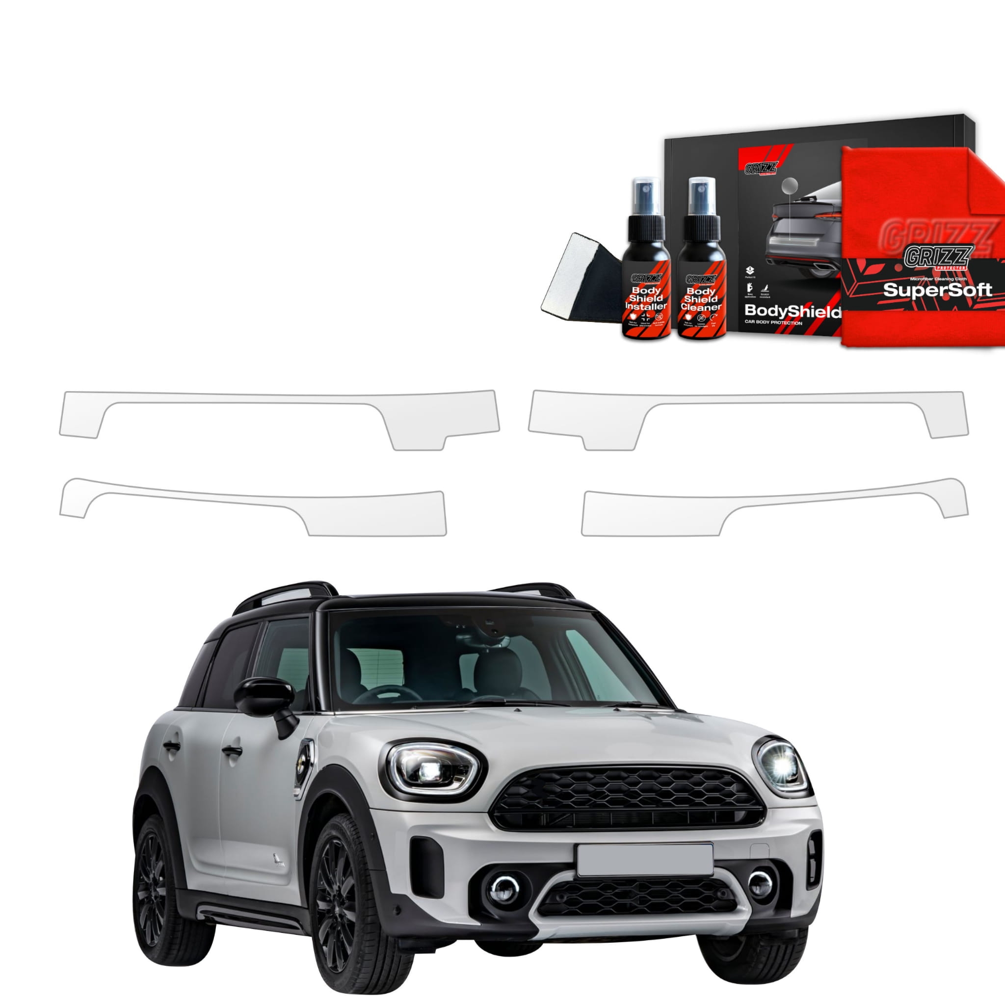 4w1 Folia ochronna Grizz Protector na progi do Mini Countryman (2023-2026)