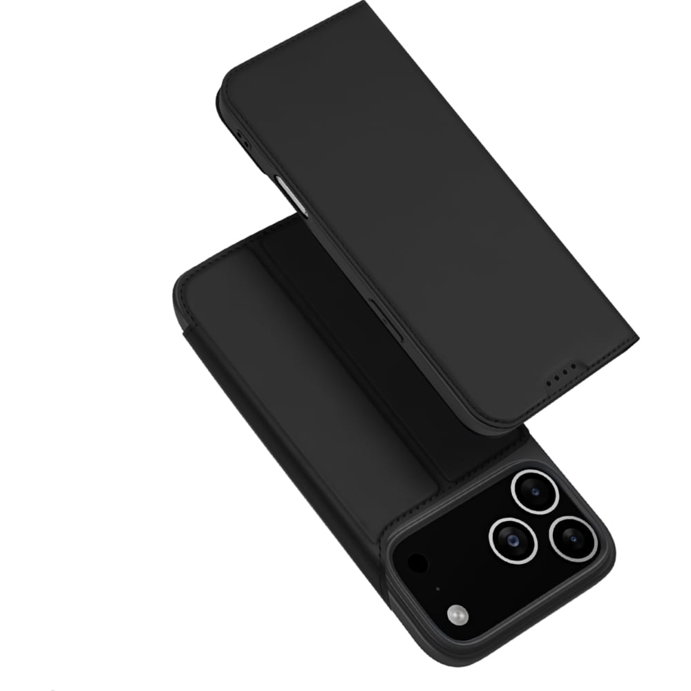 Etui z klapką Dux Ducis Skin Pro do iPhone 17 Pro, czarne