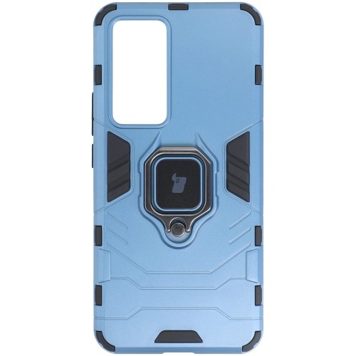 Image of Etui Bizon Case Armor Ring do Xiaomi 12T, niebieskie