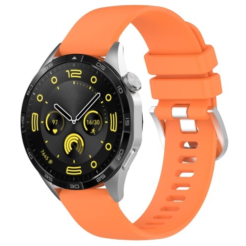 Image of Pasek Bizon Strap Watch Silicone Pro do Huawei Watch GT 4 41 mm, pomarańczowy
