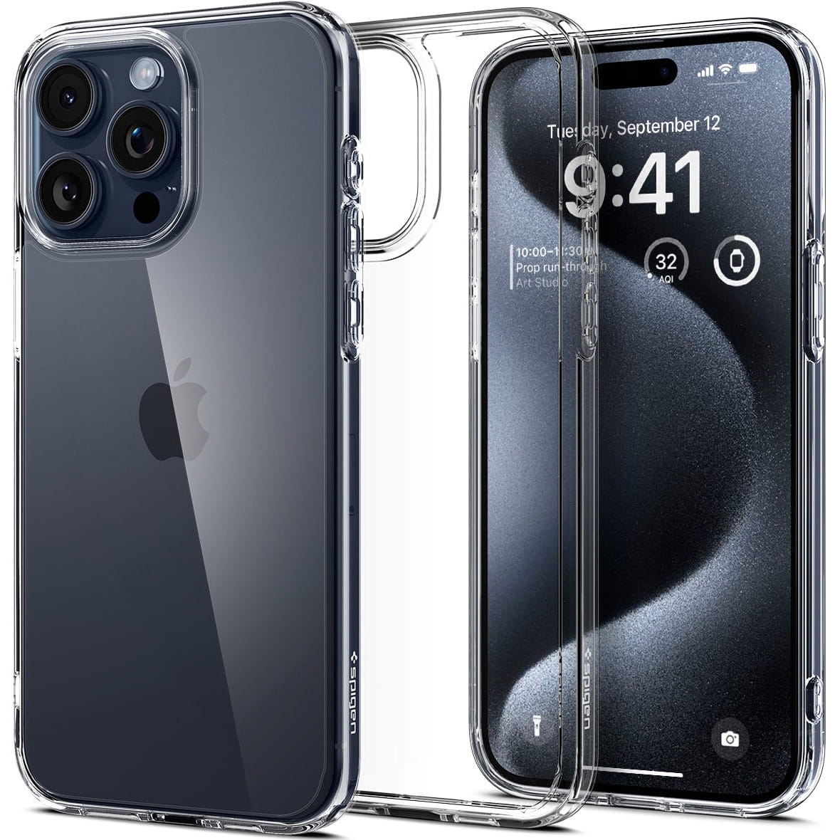 Image of Etui Spigen Ultra Hybrid do iPhone 15 Pro, przezroczyste