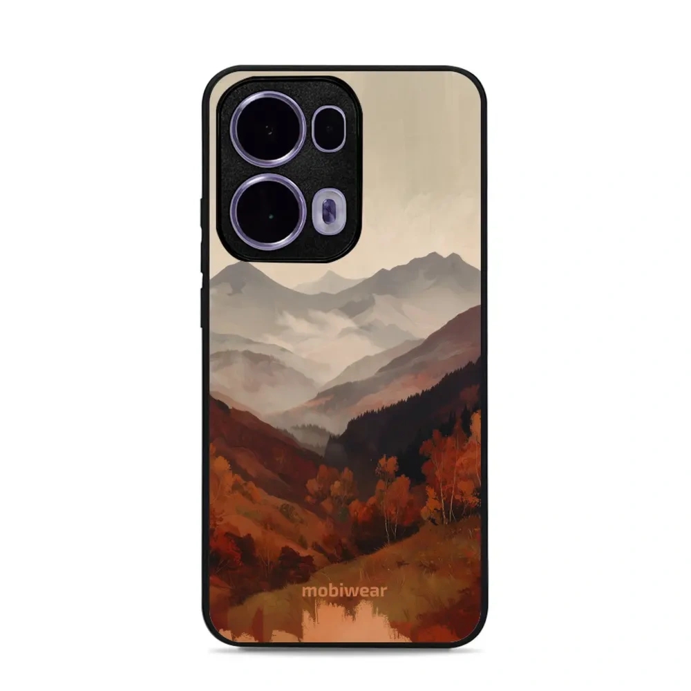 Etui ochronne do OPPO Reno13 Pro, Mobiwear Glossy Case, mglista dolina w górach