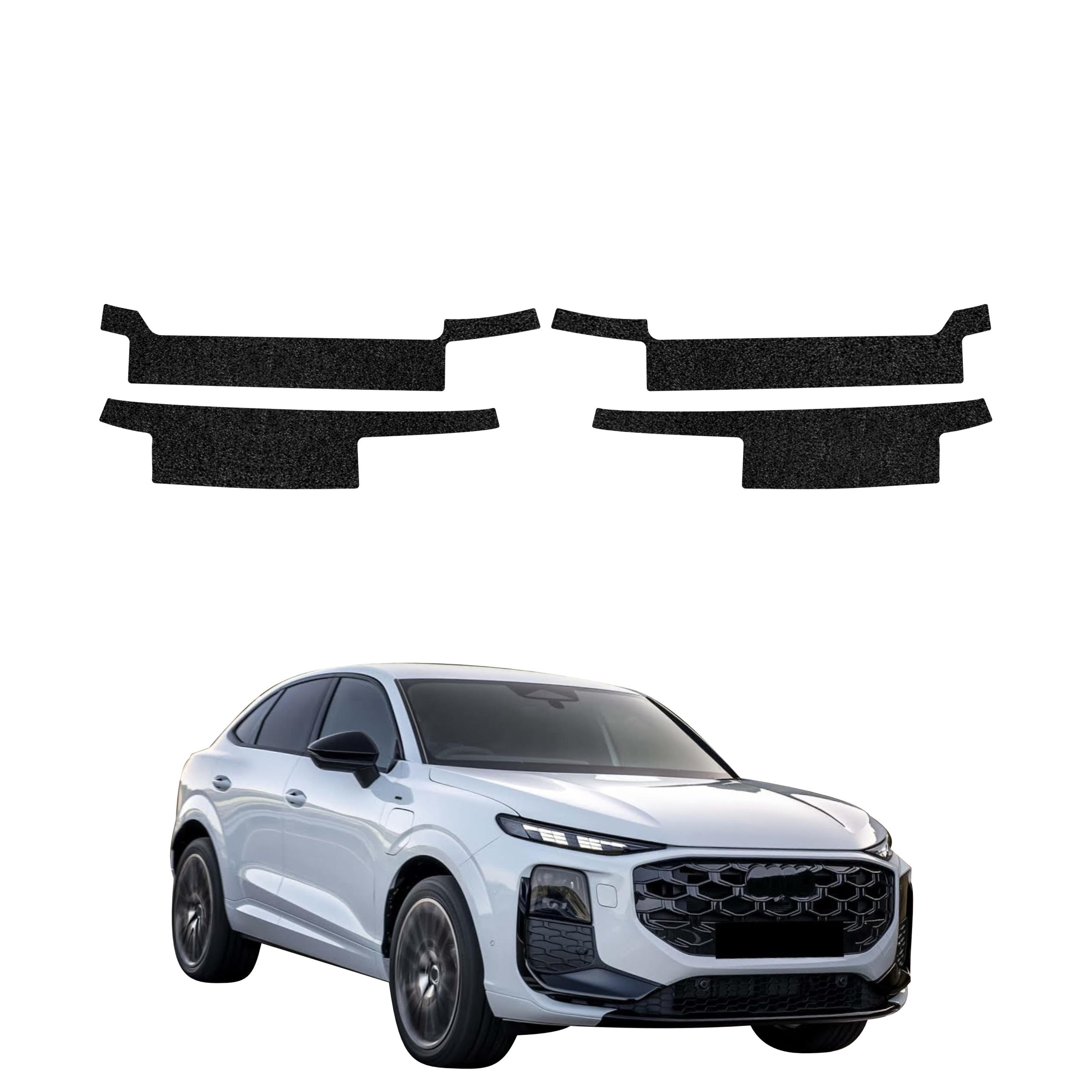 4w1 Czarna powłoka techniczna Grizz Protector na progi Audi Q3 Sportback (2025-2026)