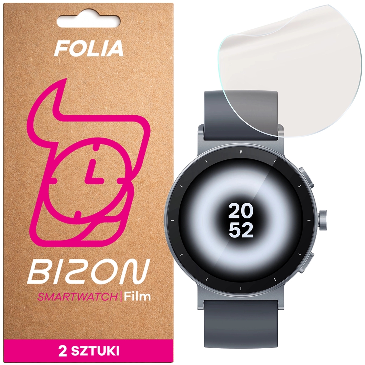 Folia matowa Bizon Watch Film Matte Duo do Realme Watch S5, 2 sztuki