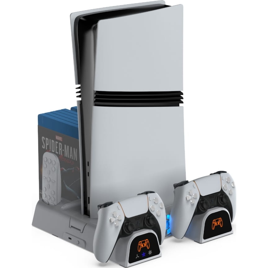 Stacja chłodząca / ładująca do PS5 Pro / Slim / PS5 Digital & BlueRay YAXO Arctic Breeze NE, biała