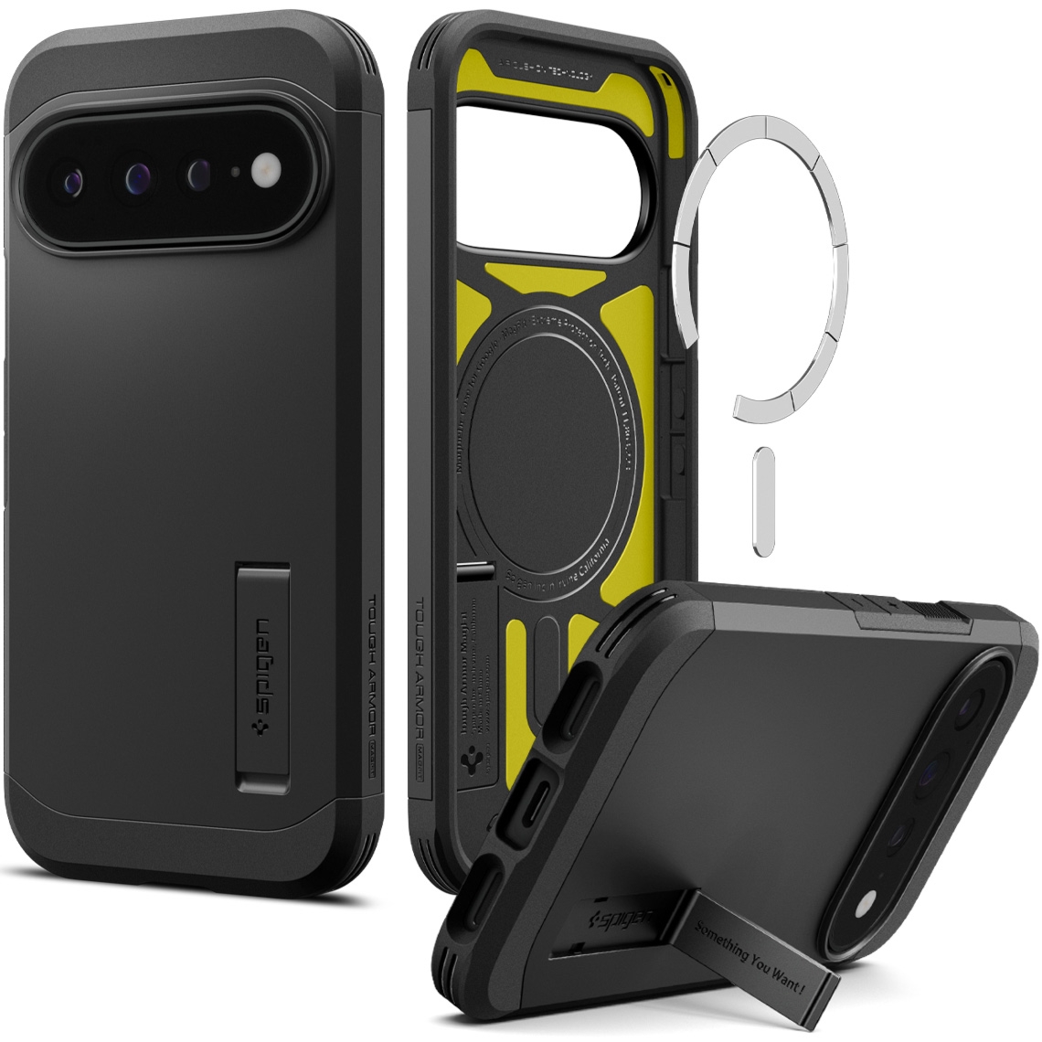 Etui Spigen Tough Armor Mag do MagSafe do Google Pixel 11 Pro XL, czarne