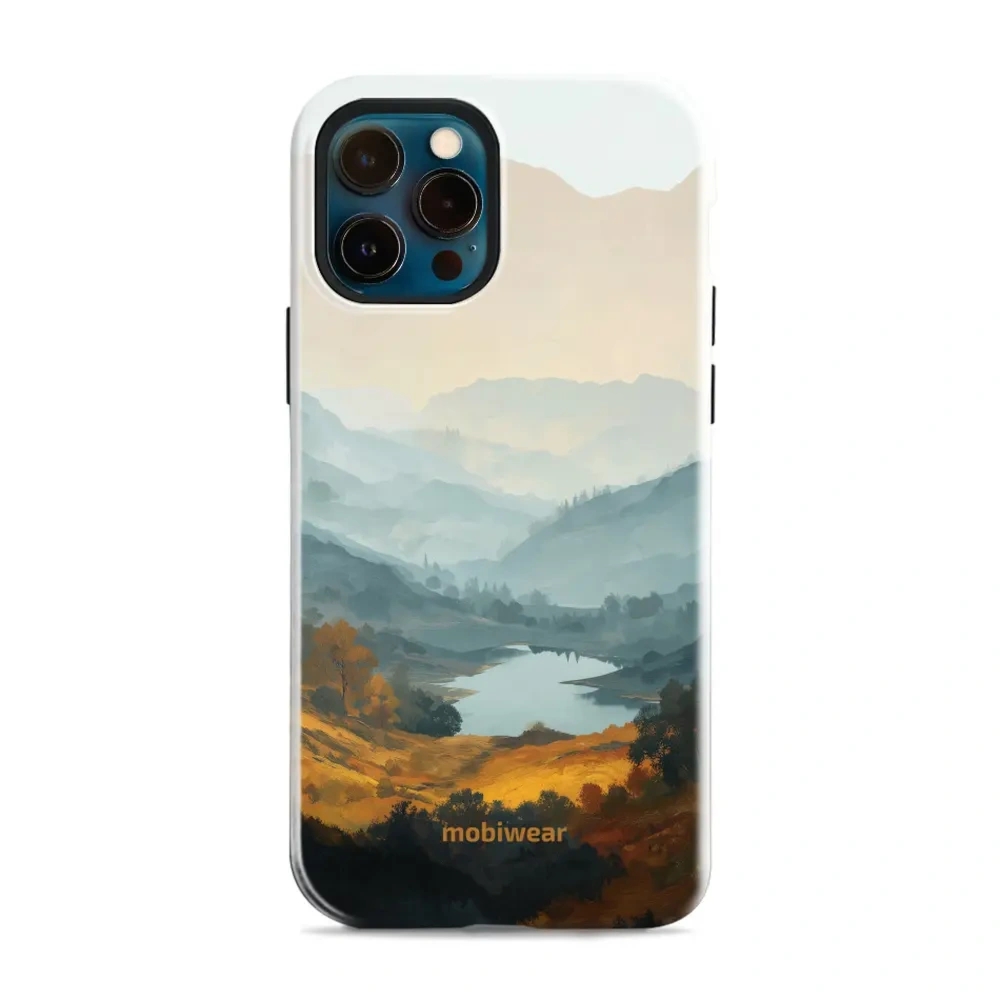 Etui ochronne do iPhone 12 Pro, Mobiwear Elite Pro MagSafe, jezioro w dolinie