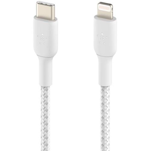 Image of Kabel Belkin Boost Charge Braided MFi USB-C do Lightning 2m, biały