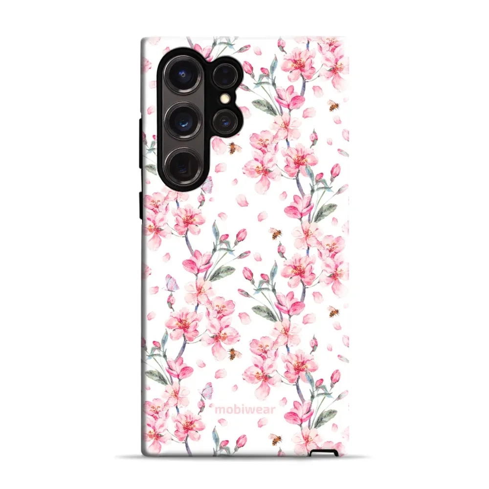 Etui ochronne do Galaxy S23 Ultra, Mobiwear Elite Pro, japoński bukiet