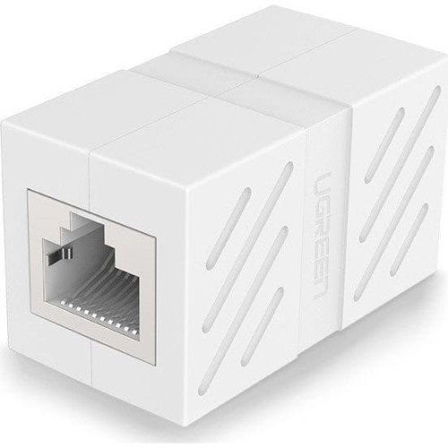 Image of Złączka, przedłużka sieciowa RJ45 UGREEN NW114 Ethernet, 8P/8C, Cat.7, UTP, biała