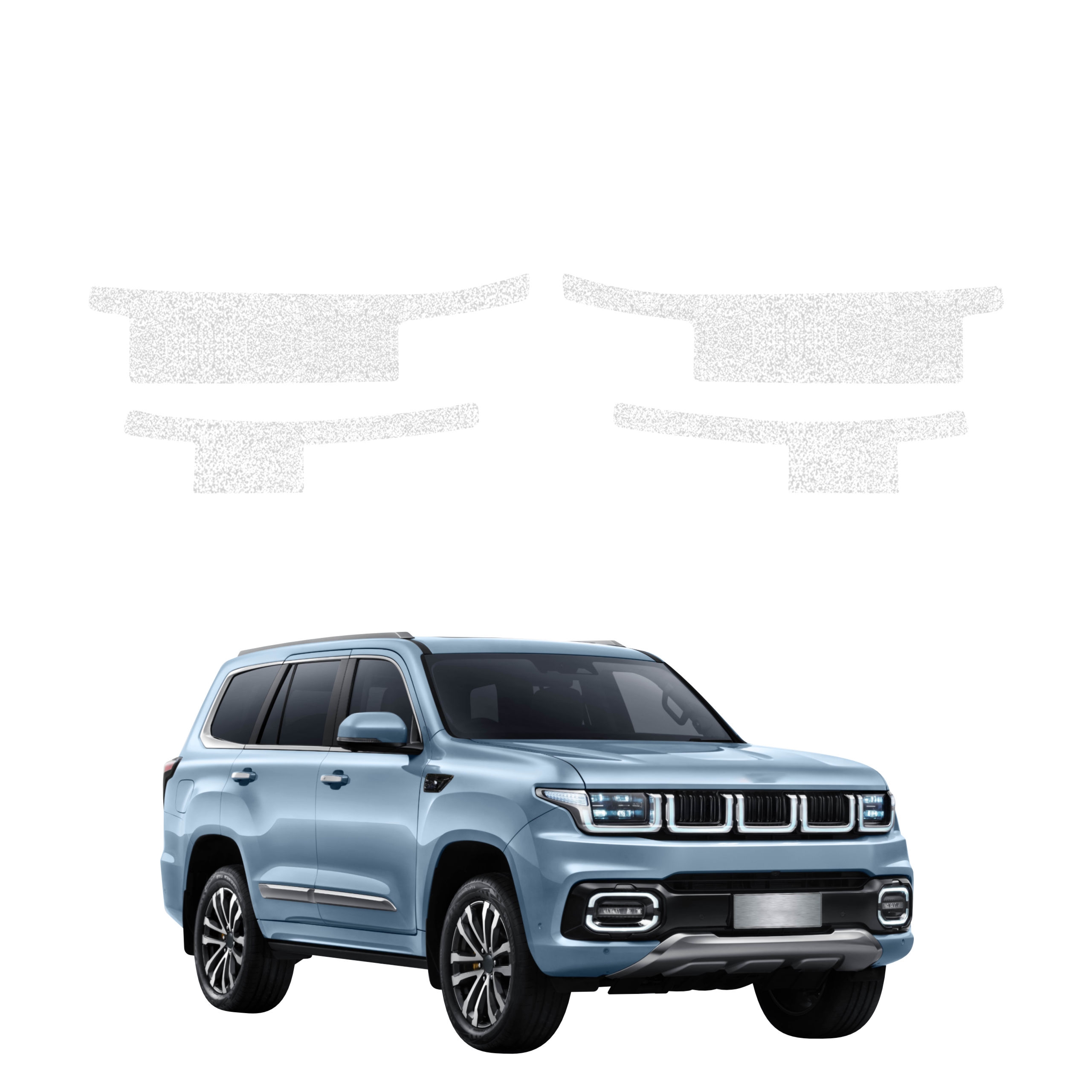 4w1 Biała powłoka techniczna Grizz Protector na progi BAIC BJ60 (2026)