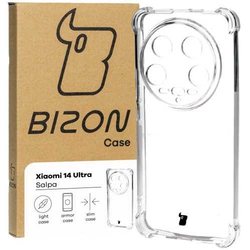 Image of Elastyczne etui Bizon Case Salpa do Xiaomi 14 Ultra, przezroczyste