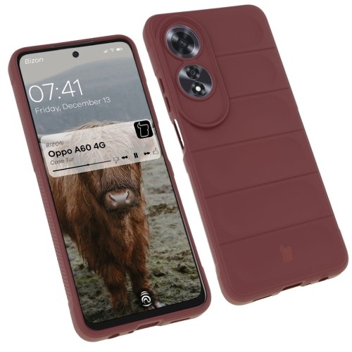 Image of Pancerne etui Bizon Case Tur do Oppo A60 4G, ciemnofioletowe