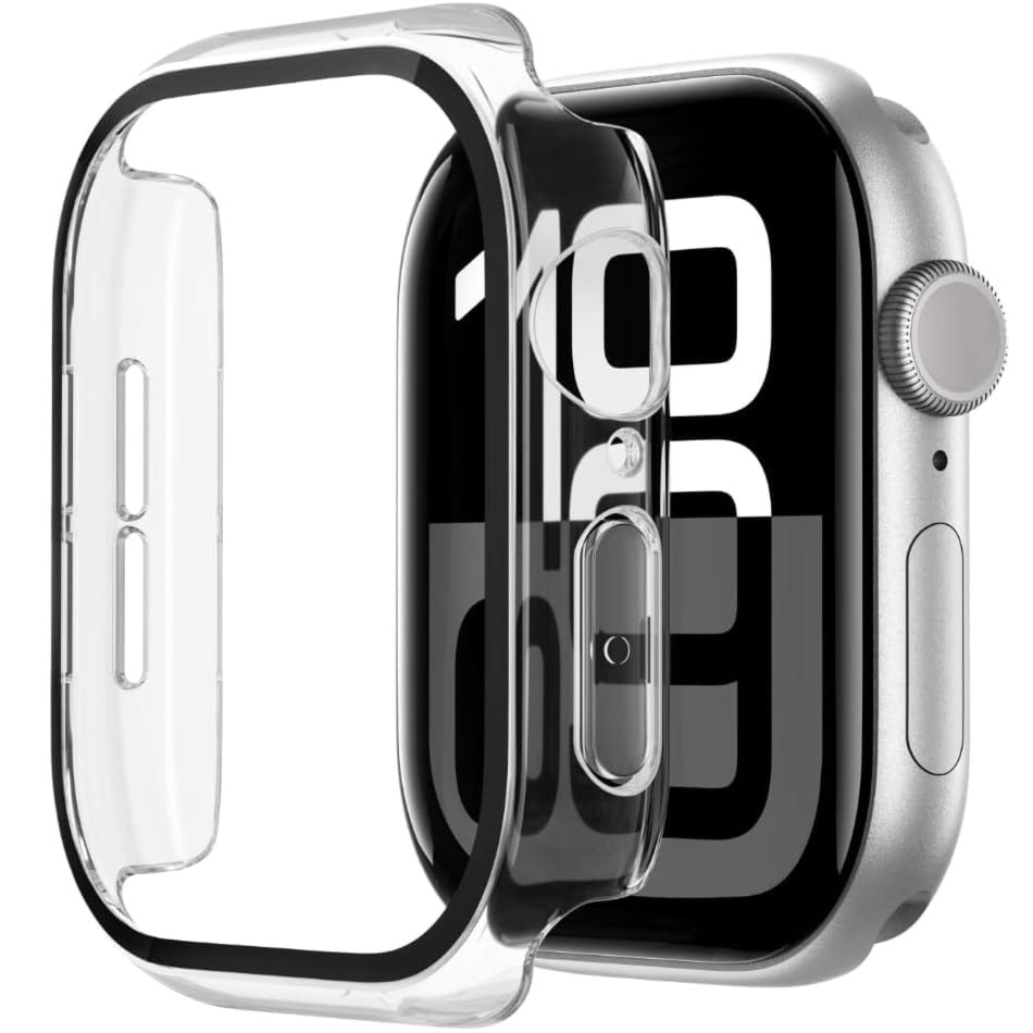 Etui + szkło Belkin SF TemperedCurve Treated 2w1 do Apple Watch 11 / 10 (42 mm), przezroczysto-czarne