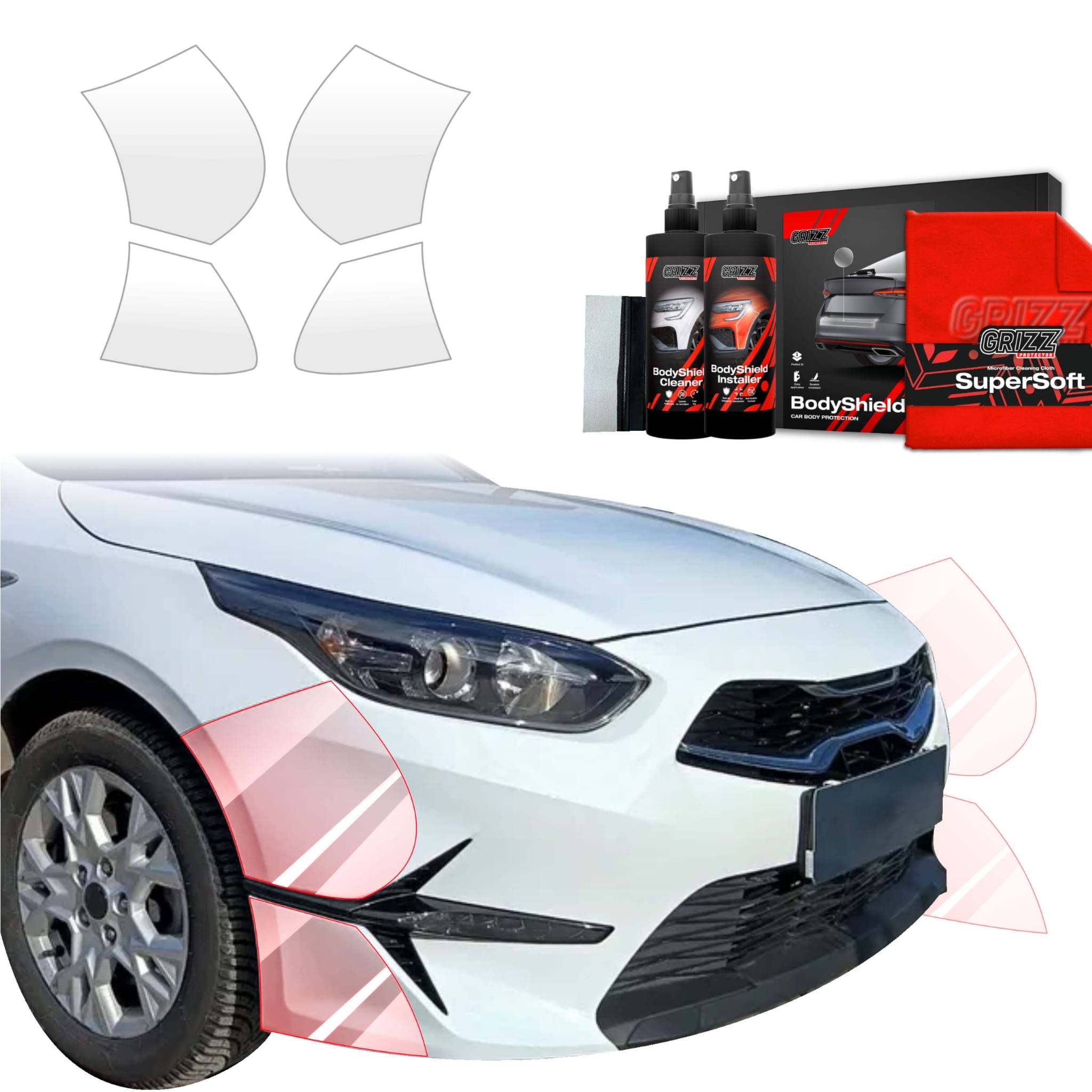 4w1 Folia ochronna na zderzak Grizz Protector do Kia Ceed SW Kombi (2021-2025)