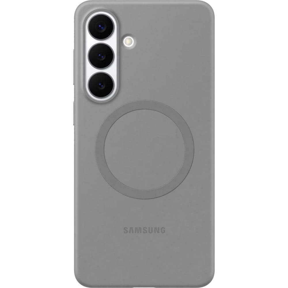 OUTLET: Oryginalne etui Samsung Silicone Magnet Case do Galaxy S26 Plus, do MagSafe, szare