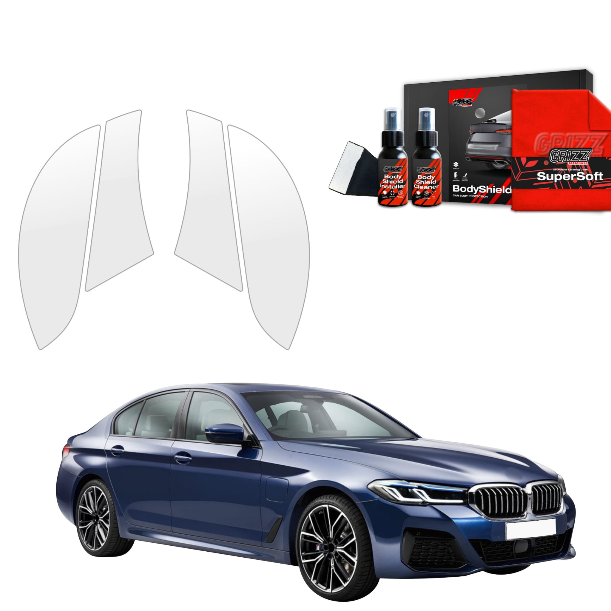 4w1 Folia ochronna Grizz Protector na nadkola do BMW 5 G30 Sedan (2023-2026)