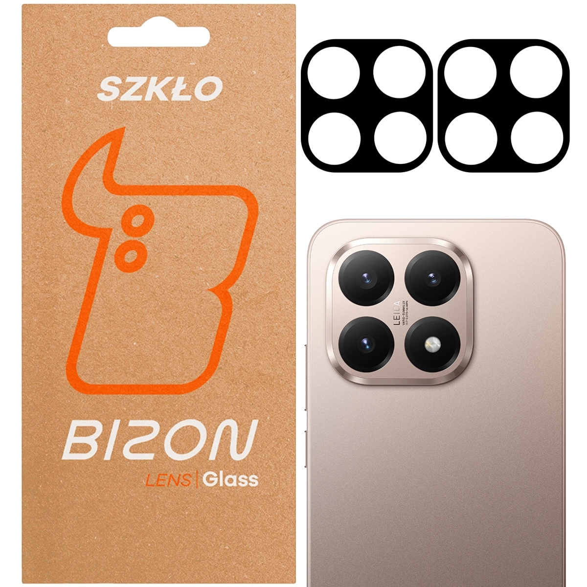 Szkło na aparat Bizon Glass Lens do Xiaomi 15T, 2 sztuki