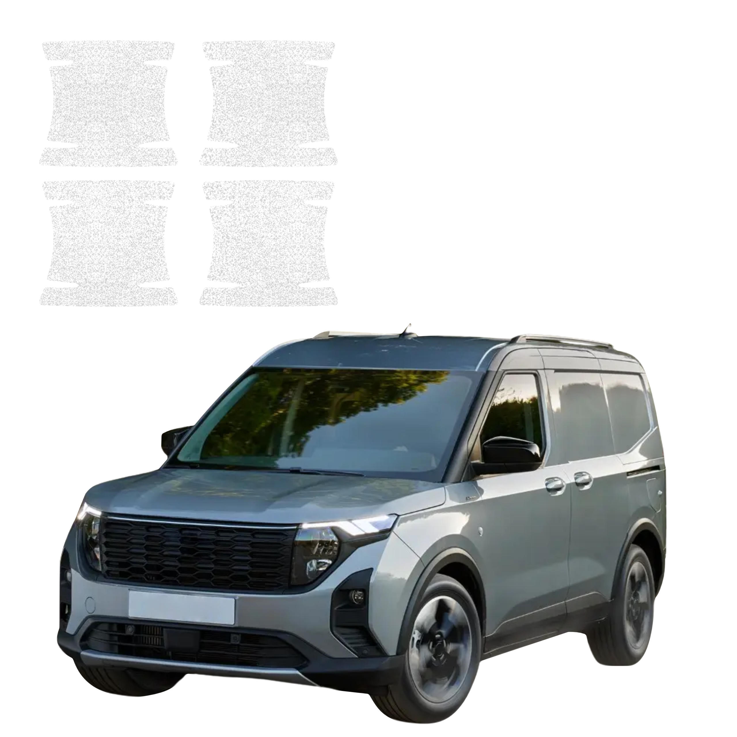 4w1 Biała powłoka techniczna Grizz Protector pod klamki Ford Transit Courier (2024-2026)
